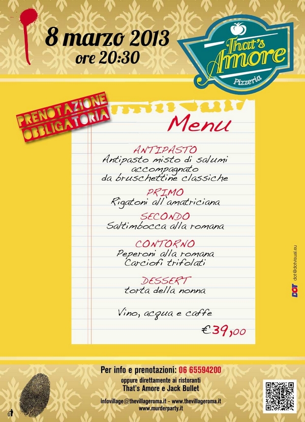 volantino menu village ottomarzo rid